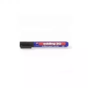 Marker Edding 30 Brilliant Paper Juoda (10)