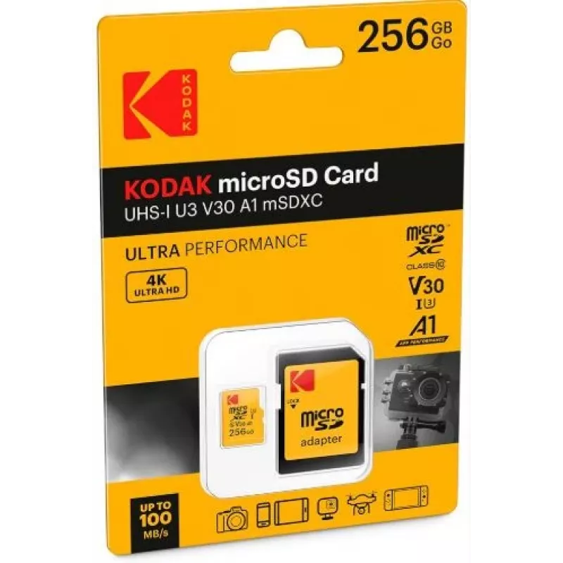 Flash atmintis Kodak 256GB UHS-I U3 Ultra EKMSDM256GXC10HPRK