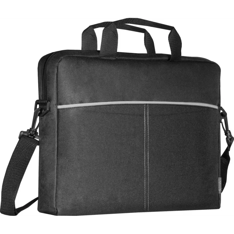 Nešiojamojo kompiuterio krepšys DEFENDER Lite 39,6 cm (15,6 col.) juodas/pilkas, poliesteris, užtrauktukas, rankena, nuimamas peties diržas