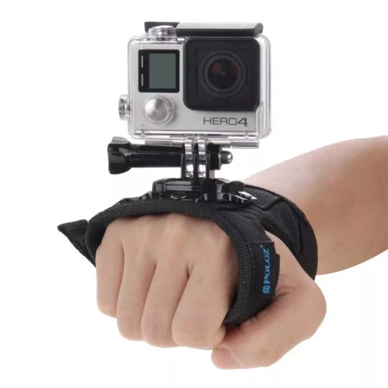 Puluz rankos riešo laikiklis veiksmo kameroms 360° sukimasis — suderinamas su GoPro HERO 7/6/5/4/3/2, SJCAM, Xiaomi