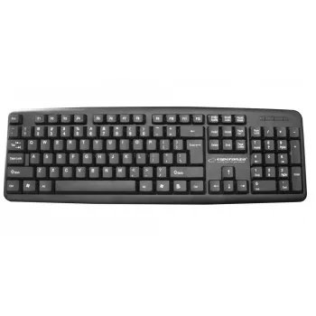 Laidinė klaviatūra ESPERANZA EK134 Viso dydžio 100% USB, juoda, 1.45 m laidas