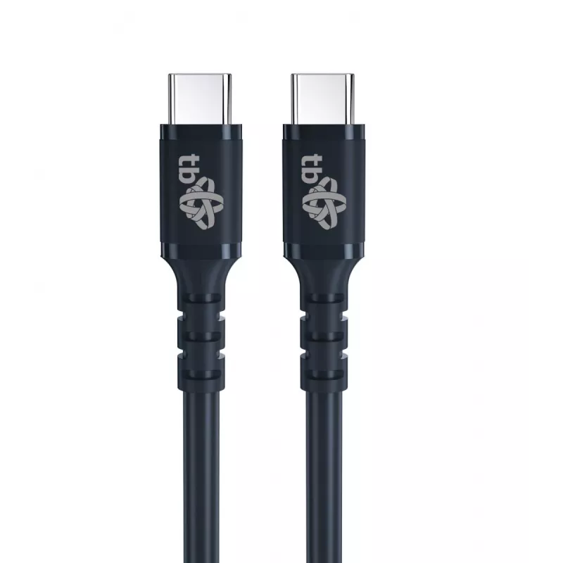 USB C - USB C 60W jelly kabelis 1m juodas