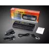 Baterijų įkroviklis everActive NC-1200 — universalus 12 baterijų įkroviklis AA/AAA, 12 V įvestis, juodas