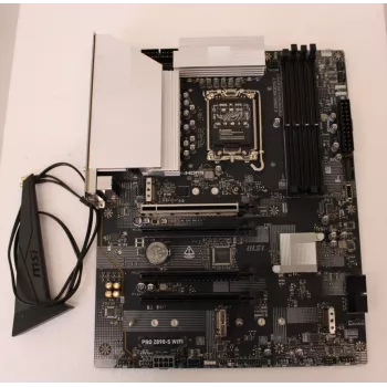 Pagrindinė plokštė MSI PRO Z890-S WIFISO — atnaujinta, naudota, be priedų, tik galinis skydelis įtrauktas