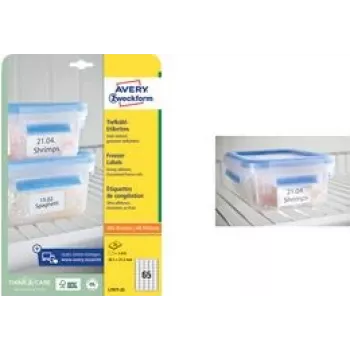 Šaldiklio etiketės AVERY L7976-25 99,1 x 67,7 mm baltos šalčiui atsparios