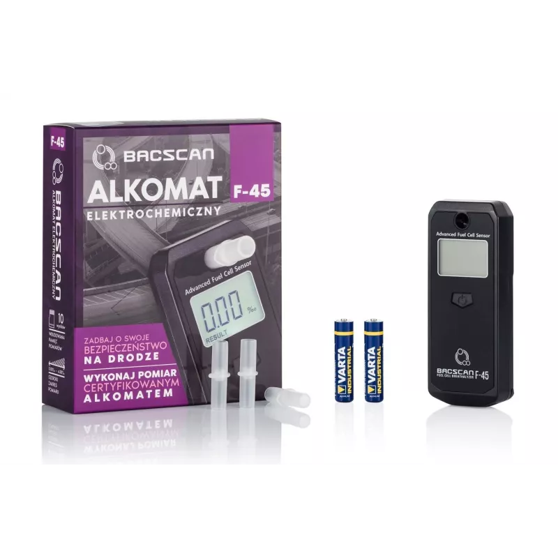 BACscan F-45 alkotesteris 0–4% juodas