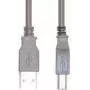 USB kabelis e+p CC 502 USB 2.0 1,5 m USB A USB B pilkas