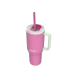 Termo puodelis su teleskopiniu šiaudeliu Kambukka Rio Tumbler 950ml Bubblegum Mint