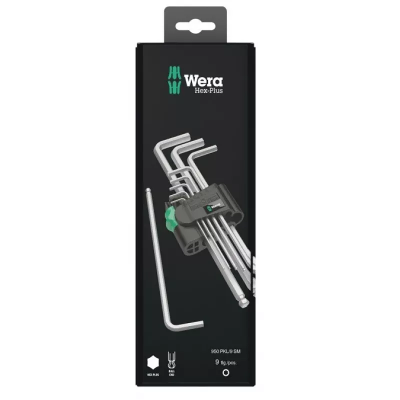 L formos šešiabriaunių raktų rinkinys Wera 05073391001
