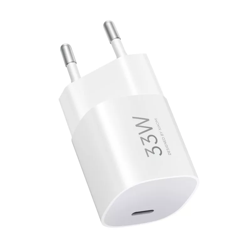 Xiaomi 33W Nano USB-C ES maitinimo adapteris — 33 W USB-C išvestis telefonams ir planšetėms