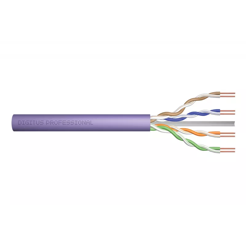 DIGITUS - Masinis kabelis - 100,0 m - UTP - CAT 6 - Violetinė (DK-1613-VH.1)