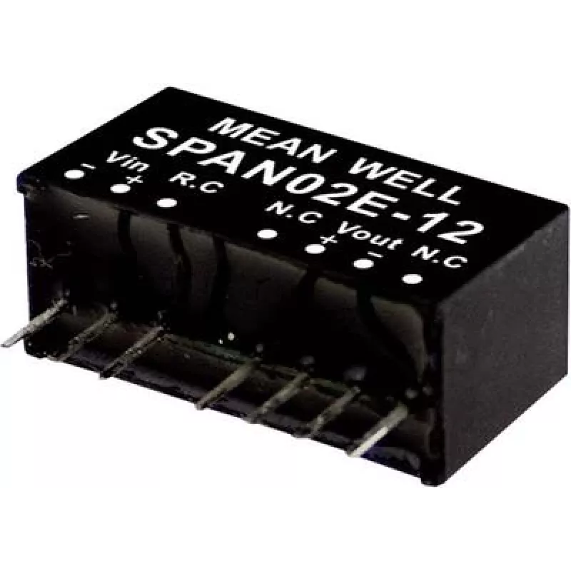 maitinimo adapteris Mean Well SPAN02B-03 — 18–36 V įvestis, 2 W išvestis, 0,5 A