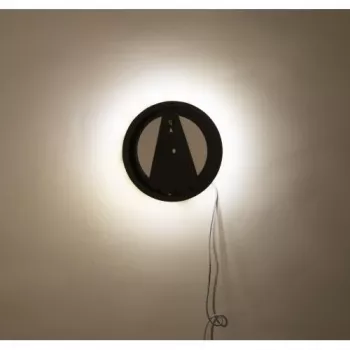 NeXtime klok 3094 Light It Up, Ø18.5 cm, apšvietimas, sieninis, juodas