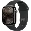 Apple Watch S10 Slate Titanium Sport Band Juoda - M/L GPS + Cellular 42mm MWXH3QF/A 2024