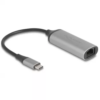 DeLOCK 81570 kabelio jungčių adapteris USB Type-C į RJ-45 0,15 m antracitinis