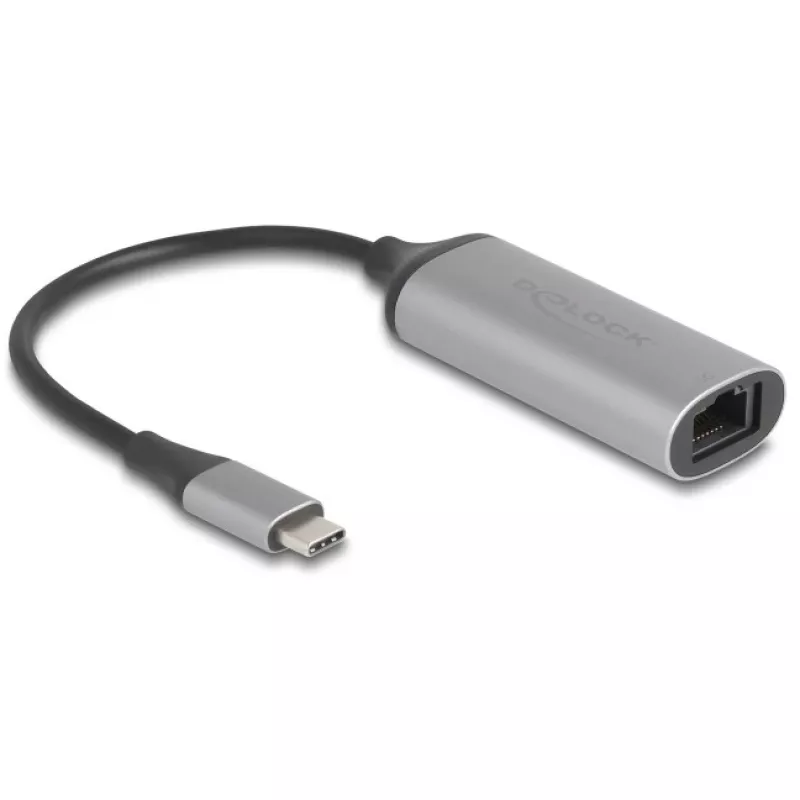 DeLOCK 81570 kabelio jungčių adapteris USB Type-C į RJ-45 0,15 m antracitinis