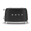 Smeg 50's Style TSF01BLMEU skrudintuvas, 2 riekėms, juodas, nerūdijantis plienas