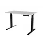 Elektrinis aukščio reguliavimo stalas cama meble MOON 121x67x72–120 cm, stačiakampis medžio drožlių plokštės viršus, 100–240 V
