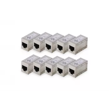 „Digitus“ CAT 6 modulinės movos, ekranuotos, 10 vnt., RJ-45, auksiniai kontaktai