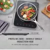 Caso ProSlim 2000 2236 Mobilus vienos zonos indukcinis kaitlentis, Stiklas, Jutiklinis valdymas, Juoda
