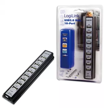 LogiLink UA0096 sąsajų šakotuvas 480 Mbit/s juodas