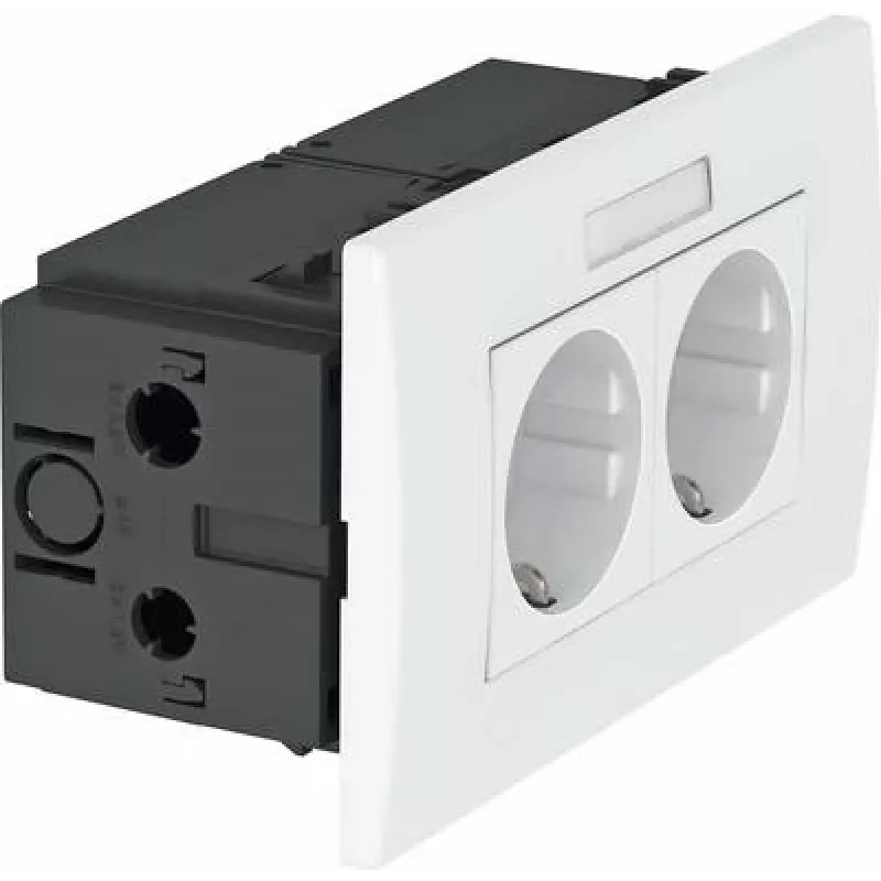 Dvigubas lizdas 84x140x59 balta spalva SDE-R (6119427)