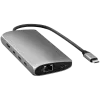Satechi USB-C daugiafunkcis adapteris 8K su Ethernet V3, pilkos kosmoso spalvos (ST-P8KEM)