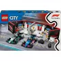 LEGO CITY 60444 F1 garažas su Mercedes-AMG ir Alpine automobiliais