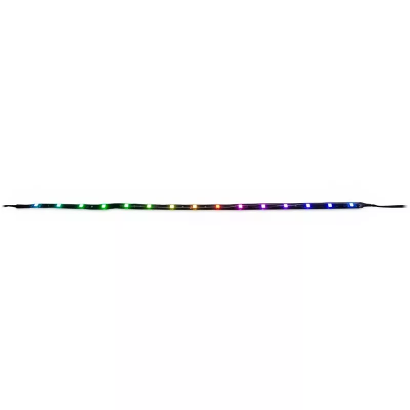 Kompiuterio korpuso apšvietimo rinkinys INTER-TECH RS-042 RGB — RGB LED juostelė 1000 mm, 10 mm pločio, juoda