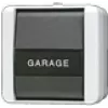 JUNG svirties jungiklis 806NAW WG800 IP44 m. Label.Uni.Aus-Wechs 806NAW (806NAW)