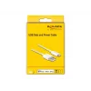 USB duomenų ir maitinimo kabelis DeLOCK 83000, skirtas iPhone, iPad, iPod, baltas, 1 m