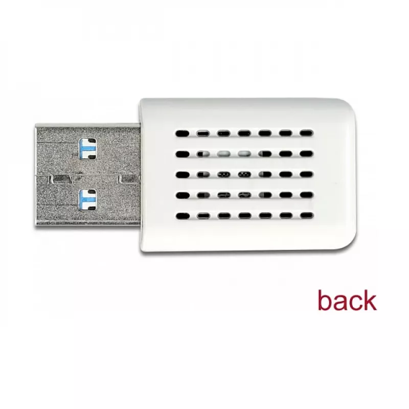 WLAN tinklo kortelė DeLOCK 12770 USB 5000 Mbit/s belaidė balta