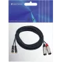 Omnitronic 3022522E garso kabelis 6 m 2 x XLR (3 kontaktų) 2 x RCA juodas (3022522E)