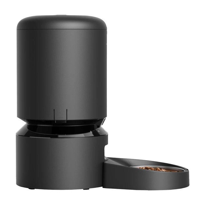 Automatinis naminių gyvūnėlių ėdalo dalytuvas „Aptel Granary“ su kamera, 5 l, juodas