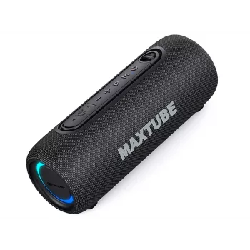 Garsiakalbiai TRACER MaxTube 20W TWS Bluetooth, juodi — nešiojamas belaidis garsas, stereofoninis garsas