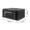 19 colių stovo spinta QOLTEC 54461, 4U, 600x280x450 mm