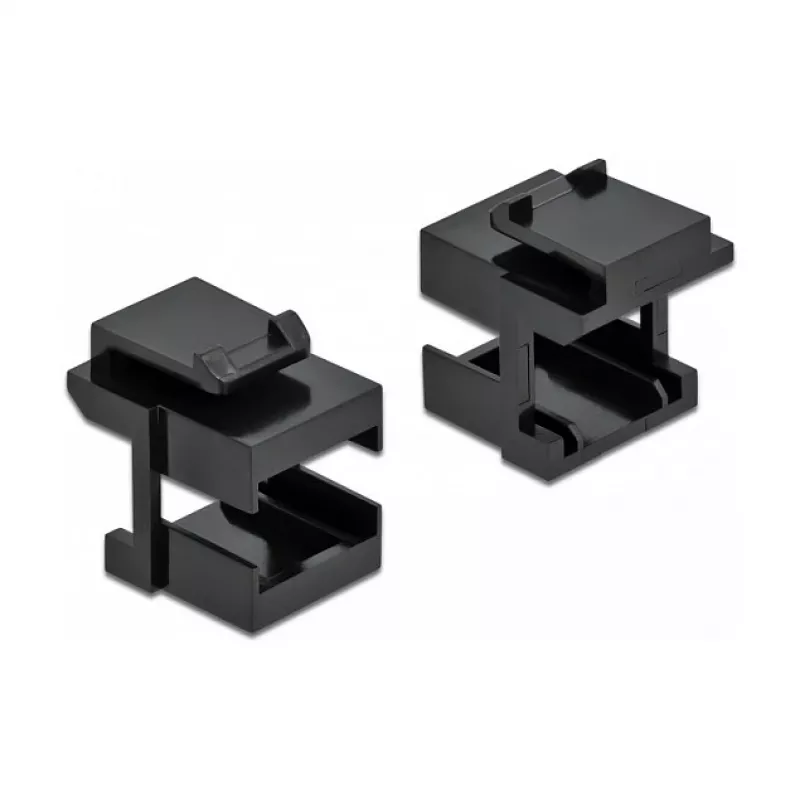 Keystone dangtelis DeLOCK 86806 juodas šviesolaidinėms movoms 10 vnt.