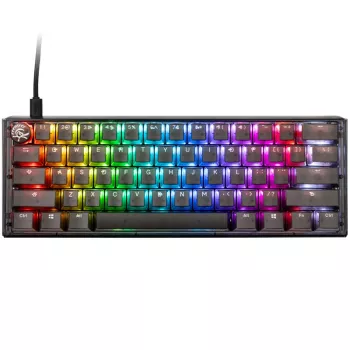 Ducky One 3 Aura Mini klaviatūra, žaidimų, USB, QWERTY, US International, juoda
