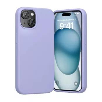 Telefono silikoninis dėklas Vention KUFV0-20, skirtas iPhone 15 Plus, purpurinis, minkštas liesti, lengvas