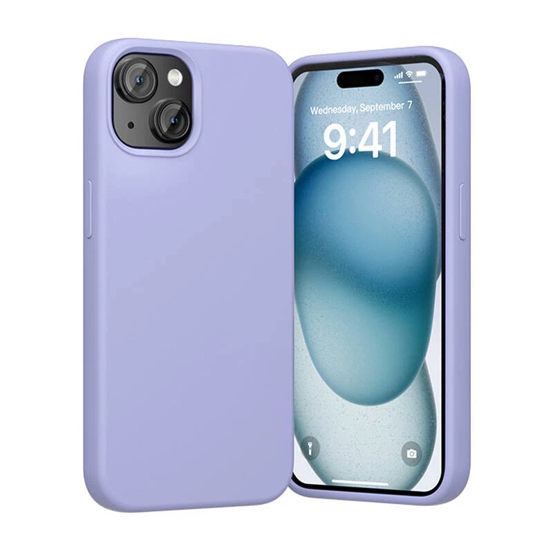Telefono silikoninis dėklas Vention KUFV0-20, skirtas iPhone 15 Plus, purpurinis, minkštas liesti, lengvas