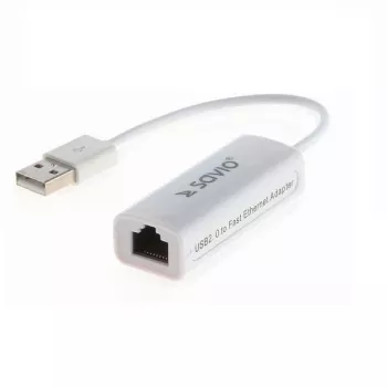 Savio CL-24 - tinklo adapteris - USB 2.0 - 10/100 Ethernet X 1