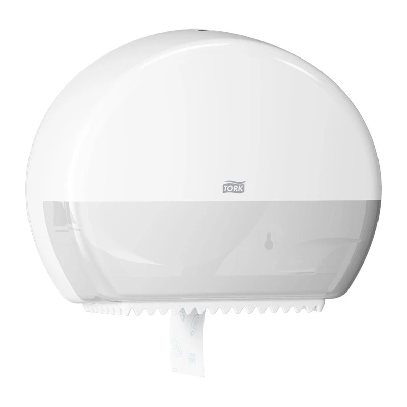 Popierinių rankšluosčių dozatorius Tork Mini Jumbo Roll 132×345×275 mm, baltas, MPN 555000