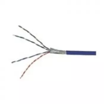 Wentronic Goobay CAT 5e tinklo kabelis, F/UTP, mėlynas, 100 m - CCA vario mišinys, AWG 26/7 (vytos gyslos), PVC (93265)