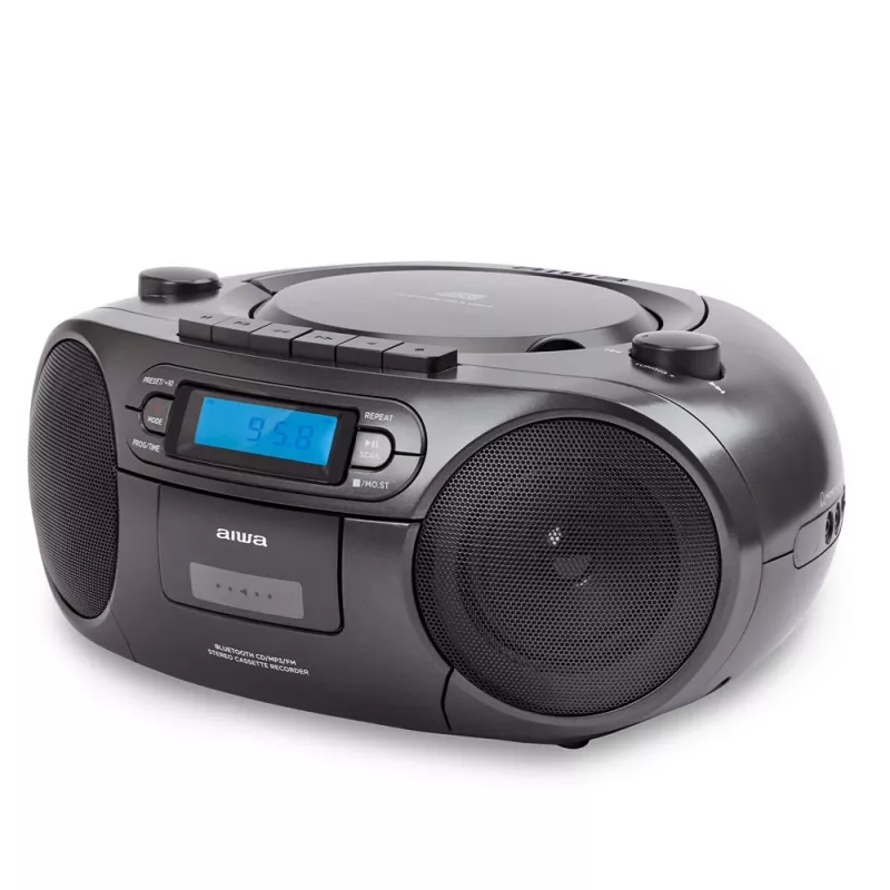 Nešiojama stereo sistema Aiwa BBTC-550BK skaitmeninė 6 W FM PLL juoda