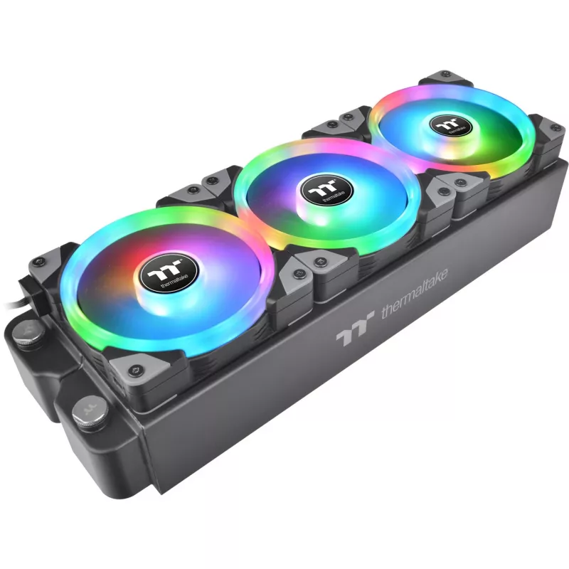 Thermaltake SWAFAN EX12 ARGB 120mm Reverse Blade 3 rinkinys - juoda