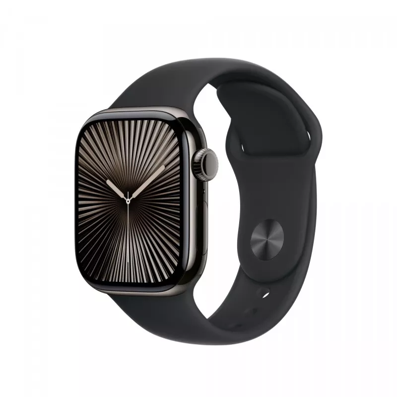 Dirželis Apple MXLJ3ZM/A išmaniesiems nešiojamiems priedams, juodas fluoroelastomeras