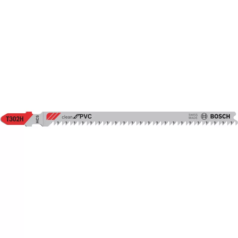 Bosch T 302 H pjūklo geležtė vamzdžiams, plastikui, profiliams, 2,3 mm dantų tarpas