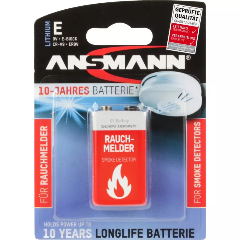 Vienkartinė baterija Ansmann 9V Lithium