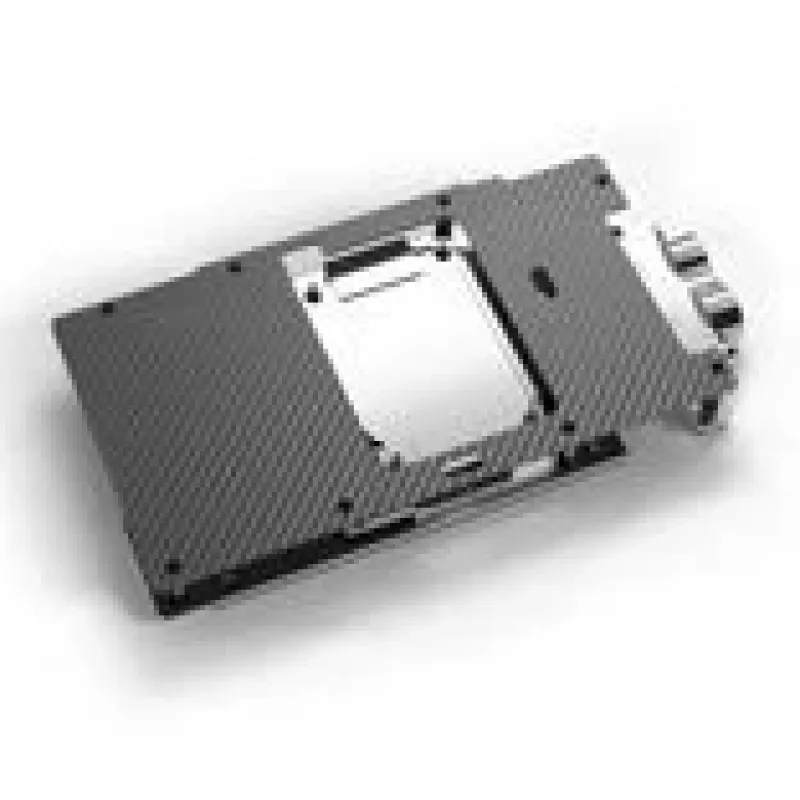 Backplate Alphacool 10261 Aliuminis Chromas Varis Juoda 95.7mm