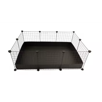 C&C Modulinis narvas 3x2 110x75 cm jūrų kiaulytėms, ežiams, juodas